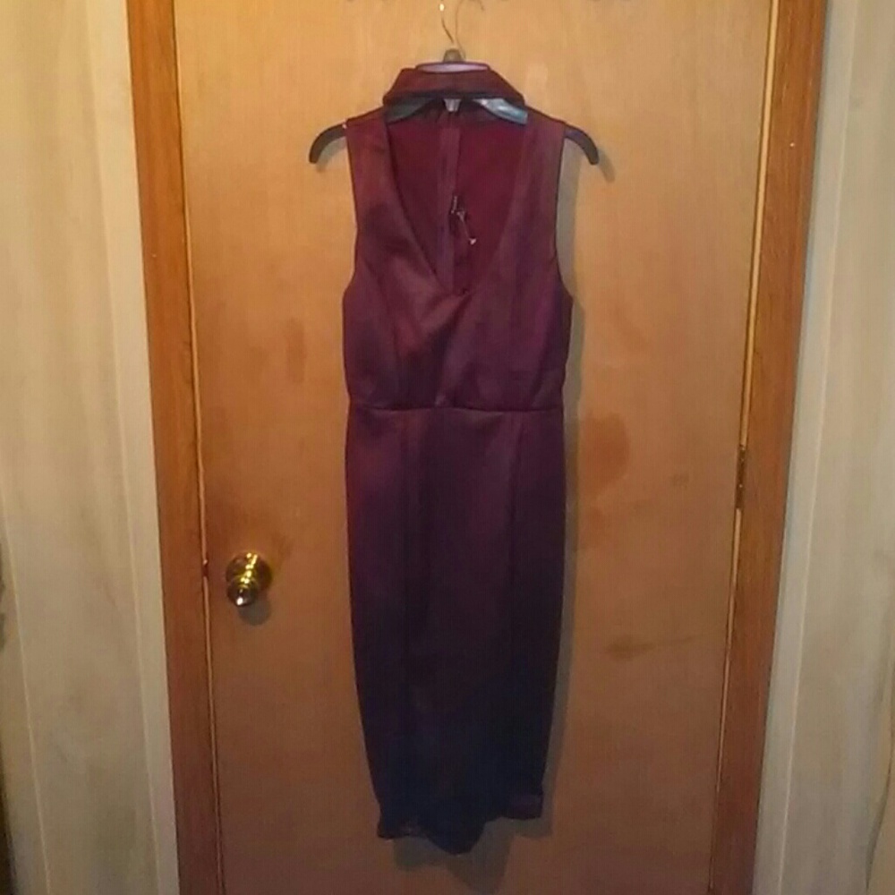 Burgundy Bodycon Dress